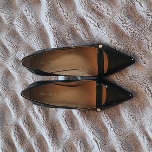 Black Patent Calvin Klein Pumps